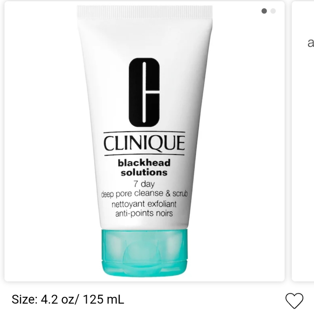 CLINIQUE Blackhead solutions 7 day deep pore cleanse & scrubs 125 ml